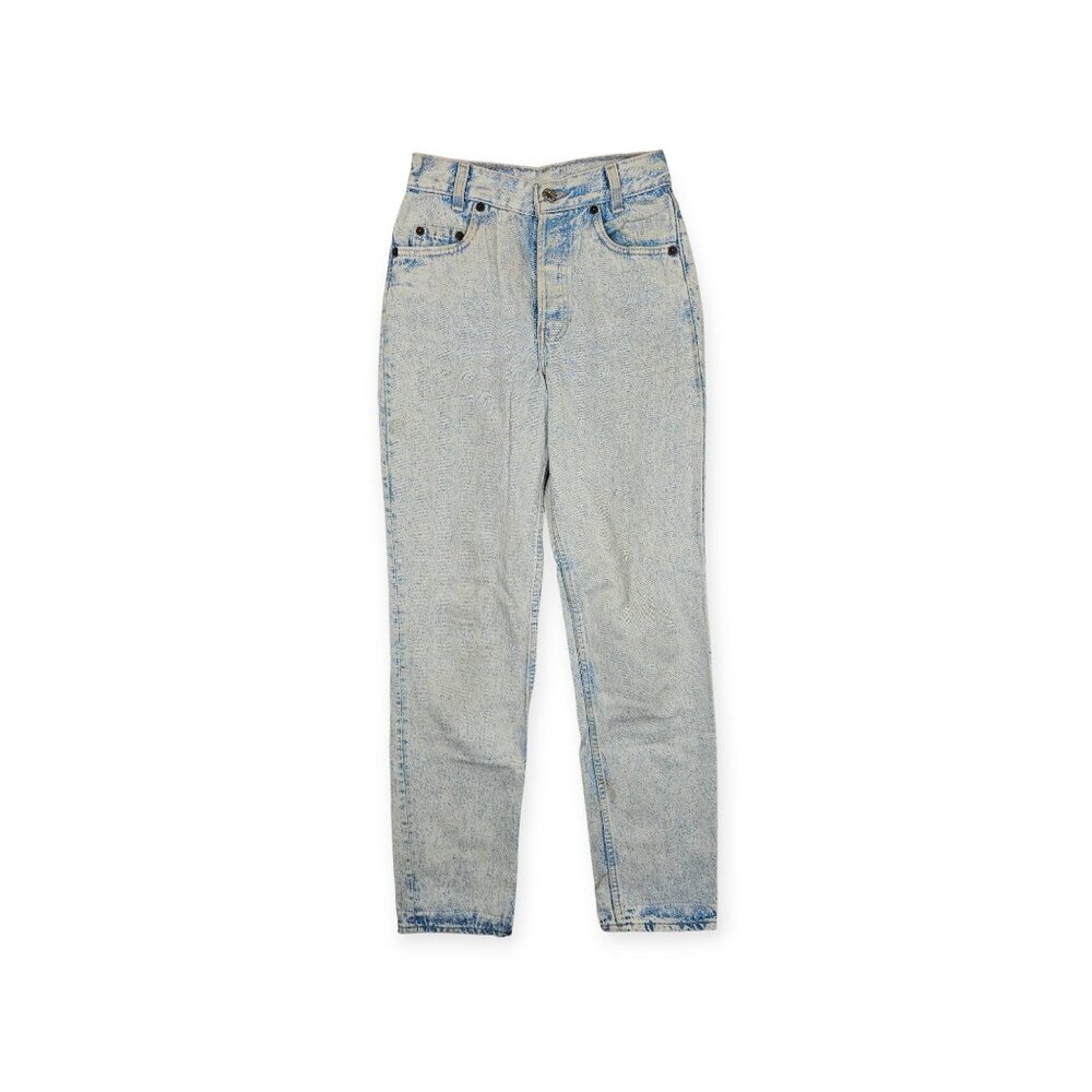 Vintage Levi's W26 L30 Acid Wash Jeans - High Rise 501s (Estimated)